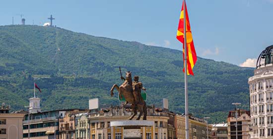 Aleksander den store-statuen i Skopje
